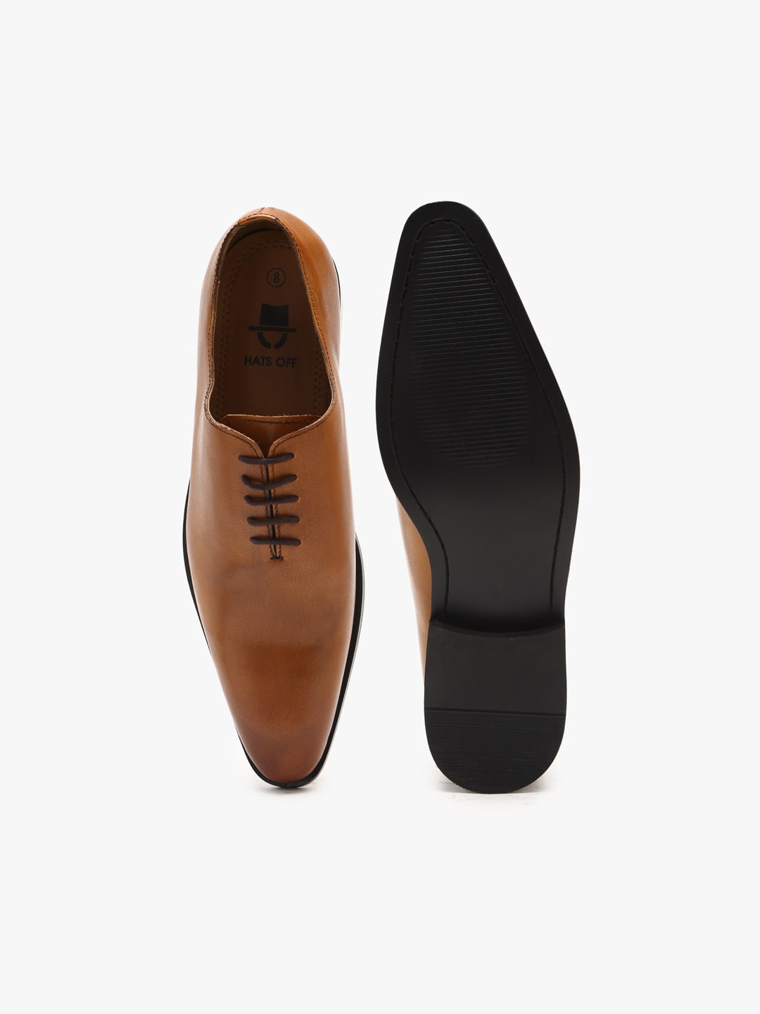 Buy Leather Tan Wholecut Oxford Shoes online In India