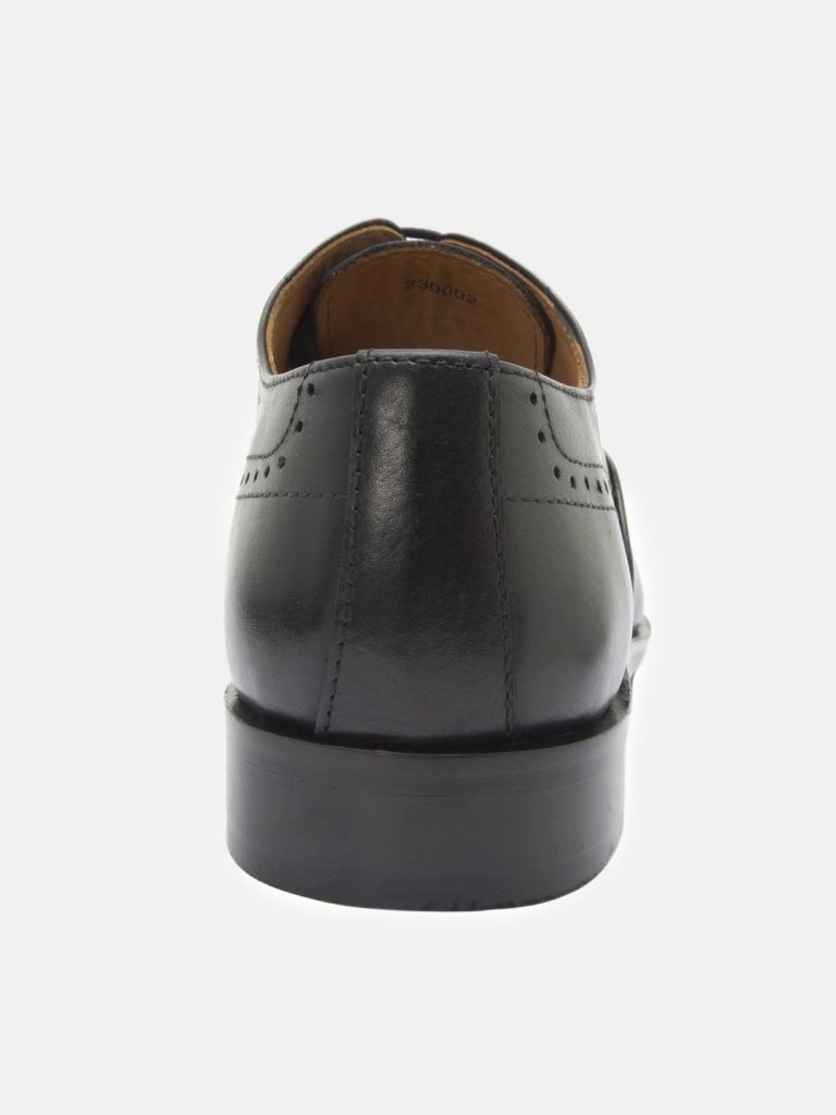 Black Leather Oxford Shoes - Hats Off Accessories